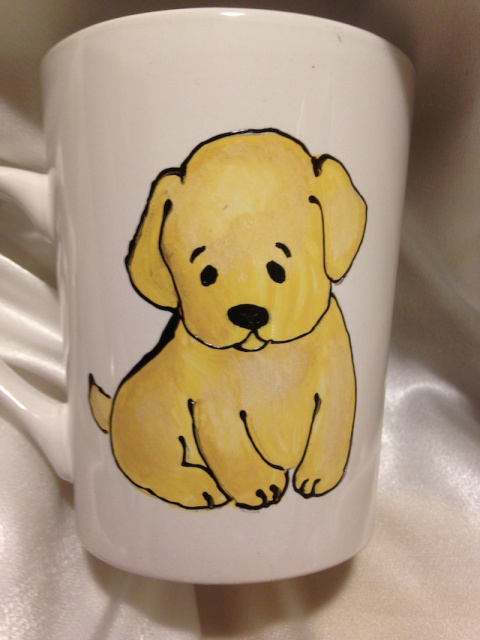 Puppy Love- Yellow Lab/Golden Puppy- Mug "The snuggle is real"