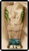 5 o'Clock Somewhere- Palm Trees- 16 oz. Pub Glass- w/Braille-raised dots