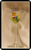Butterfly Wishes- Martini glass-  Live Laugh Love- Braille- raised dots
