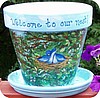 Welcome to Our Nest-- 10"w/saucer
