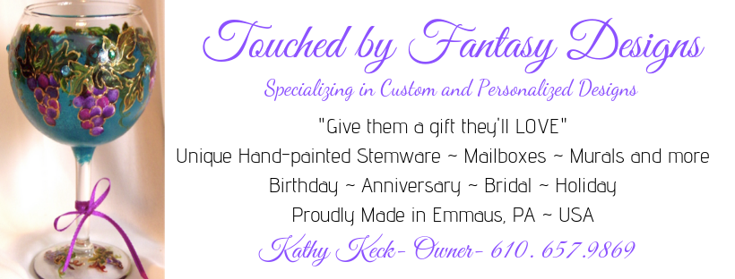 Touched by Fantasy Designs Logo and contact information