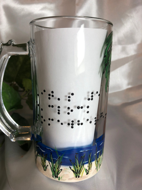 Raised dot braille words- It's 5 o'clock Somewhere! 