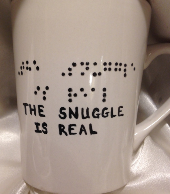 Puppy Love- Yellow Lab/Golden Puppy- Mug "The snuggle is real"