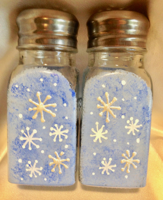 Braille Salt and Pepper Shakers - Snowflakes 