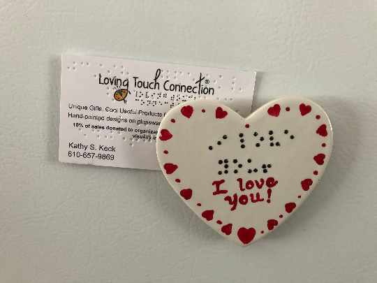 Braille magnet- I love you! 