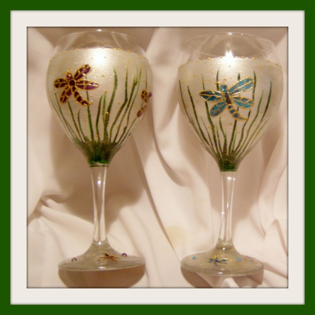 Magical Dragonfly's- 20 oz. Wine Glass