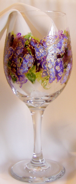 Wishful Wisteria- Wine Glass- 20 oz. 