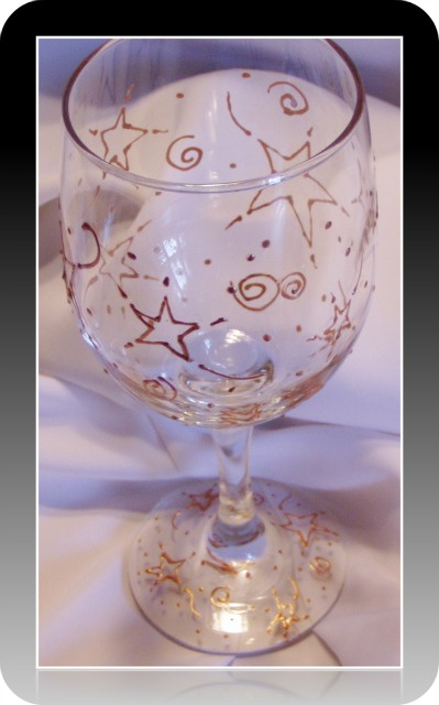 Starry Celebration- 20oz. Wine Glass
