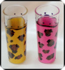 Leopard Shooter glasses (set of two)